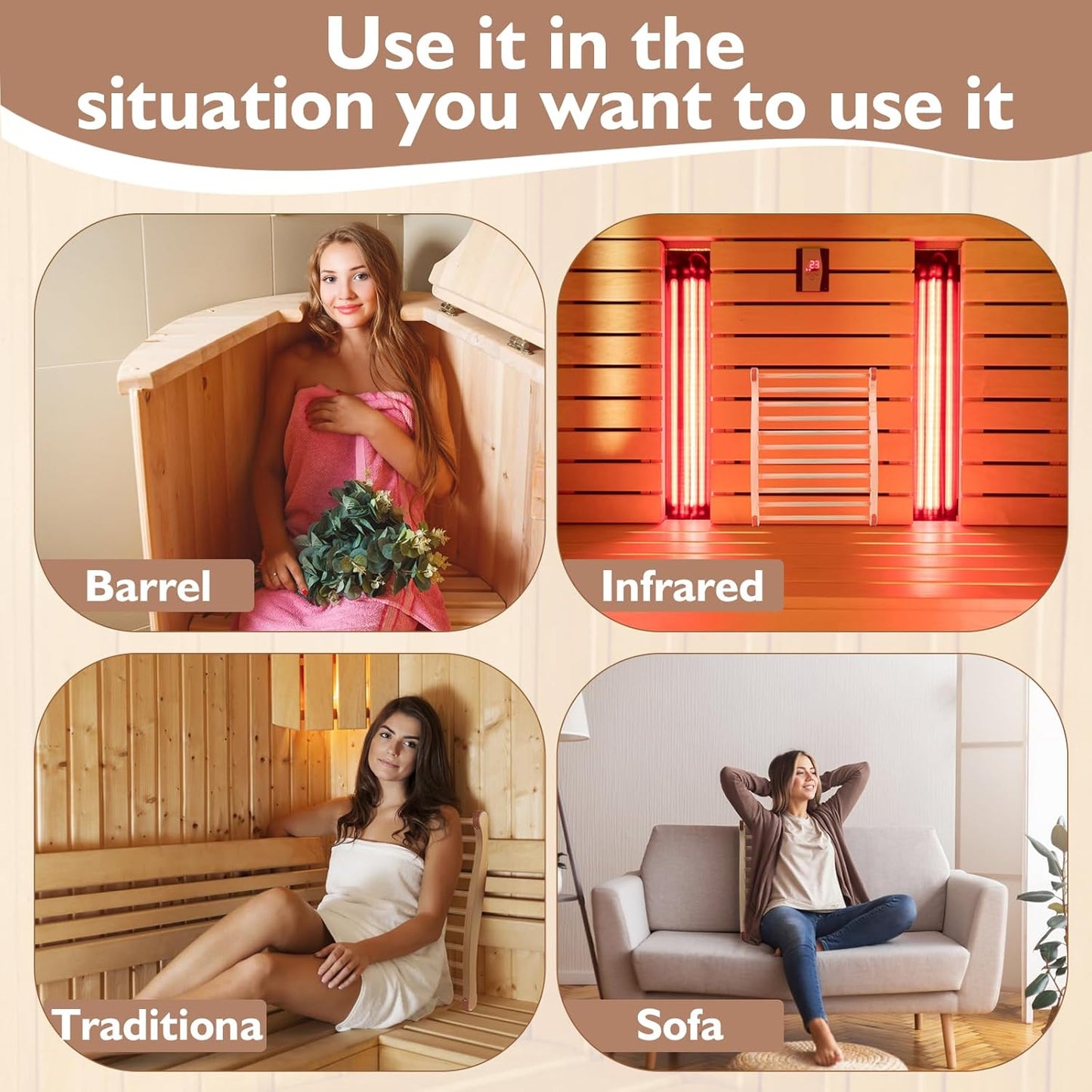 Wooden Sauna Backrest