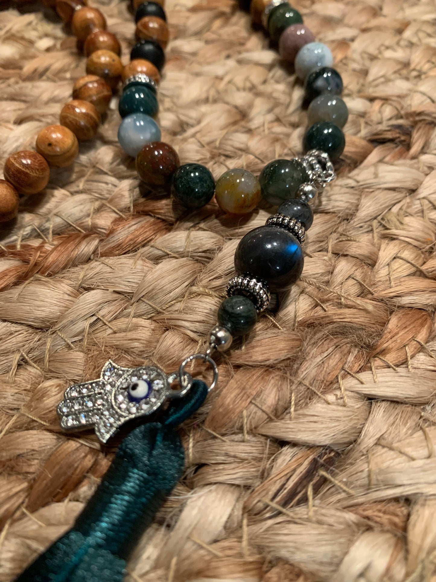 Jade & Labradorite Mala
