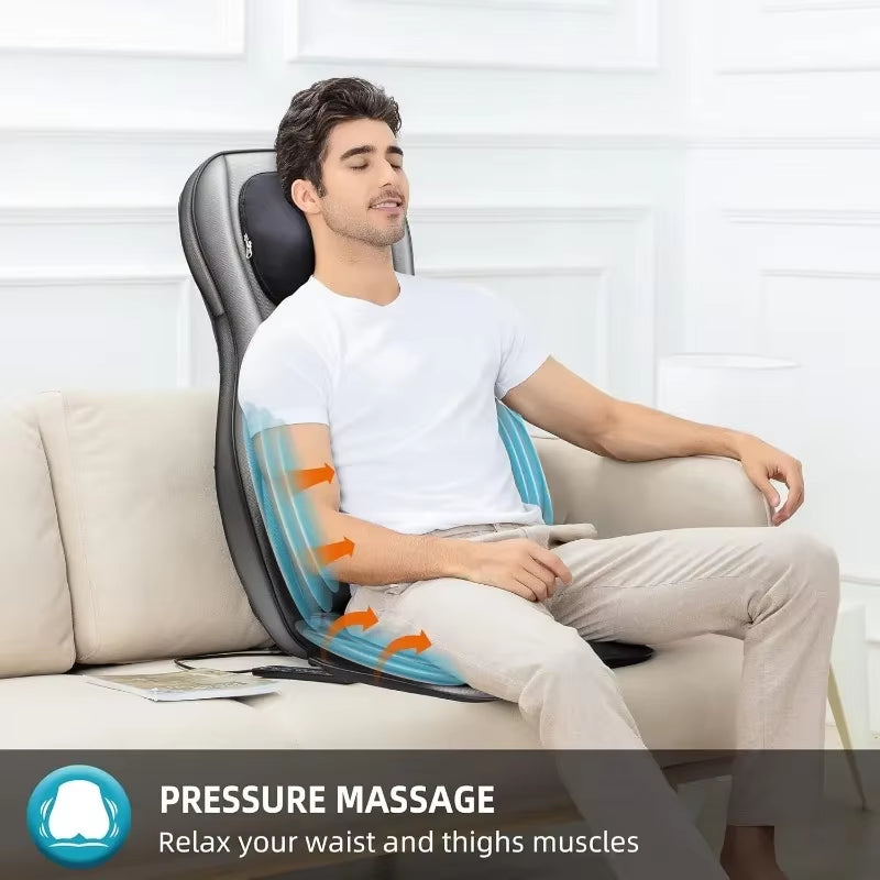 Massager Chair Pad with Heat and Compression