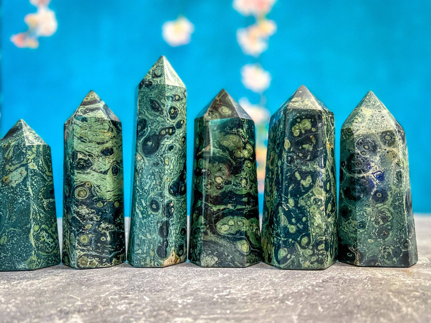 Kambaba Jasper Standing Crystal Tower: 400-449 GRAMS