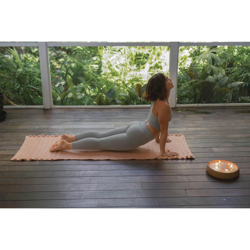 Rose Quartz - Naturally Dyed Herbal Yoga Mat