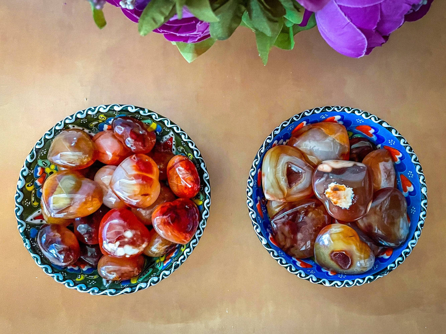 Carnelian Hearts, Ethically Sourced Mothers Day Gifts: 3-4CM