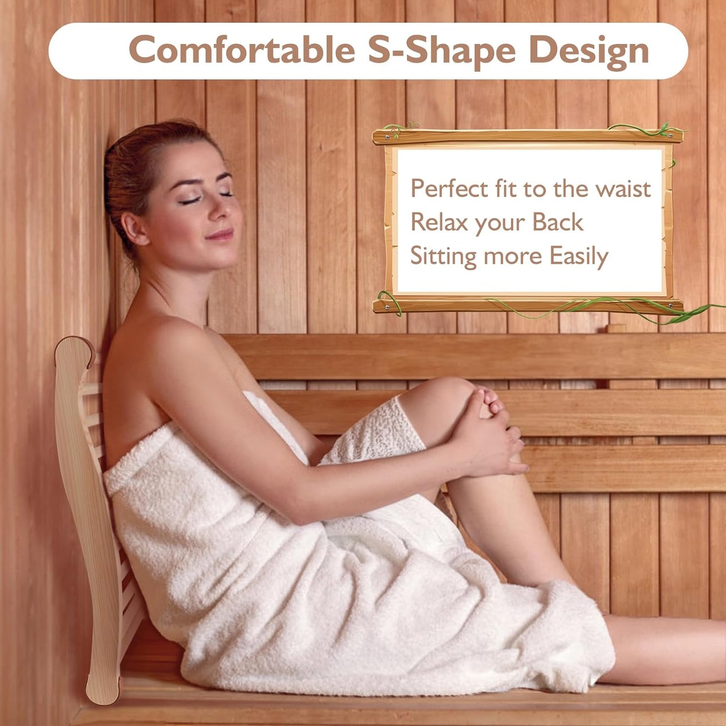 Wooden Sauna Backrest