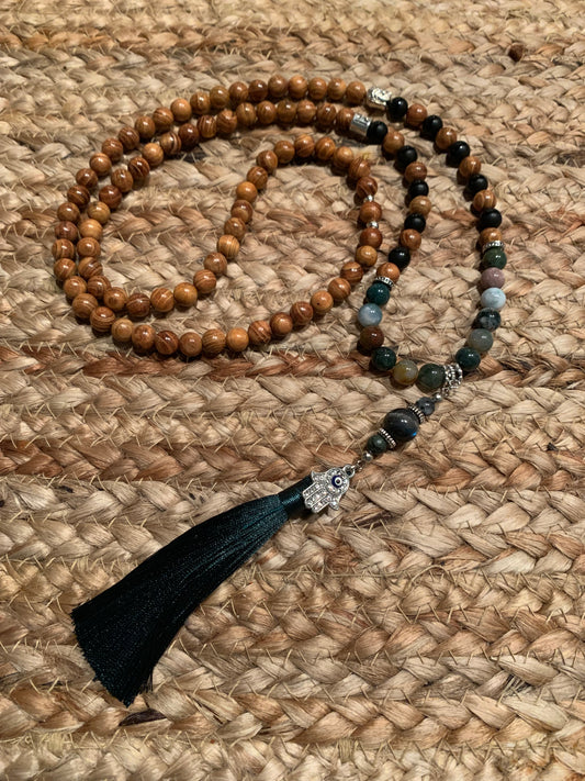 Jade & Labradorite Mala