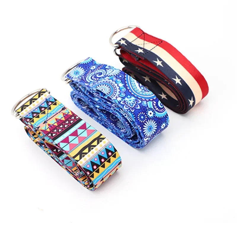 Multi-Colors Women Yoga Stretching Belt Fitness Men and Women Sports Accessories Resistance Hip Elastic Band