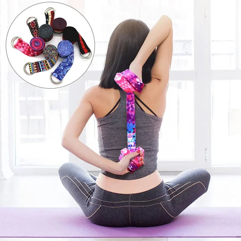 Multi-Colors Women Yoga Stretching Belt Fitness Men and Women Sports Accessories Resistance Hip Elastic Band