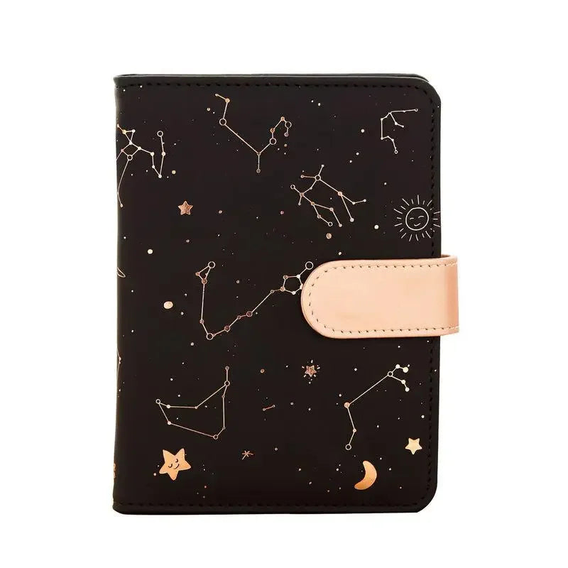 Starry Star Moon PU Leather Notebook Hardcover Paper Journal Diary Planner Notepad Stationary