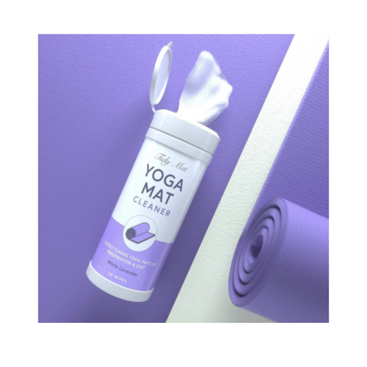 Tidy Mat Yoga Cleaner Wipes – White Lavender Scent, 30 Count