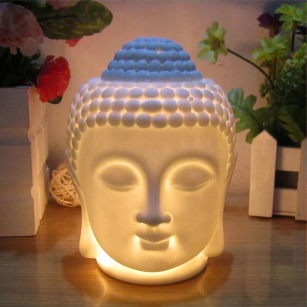 Buddha Head Essential Oil Burner &amp; Wax Melt Diffuser