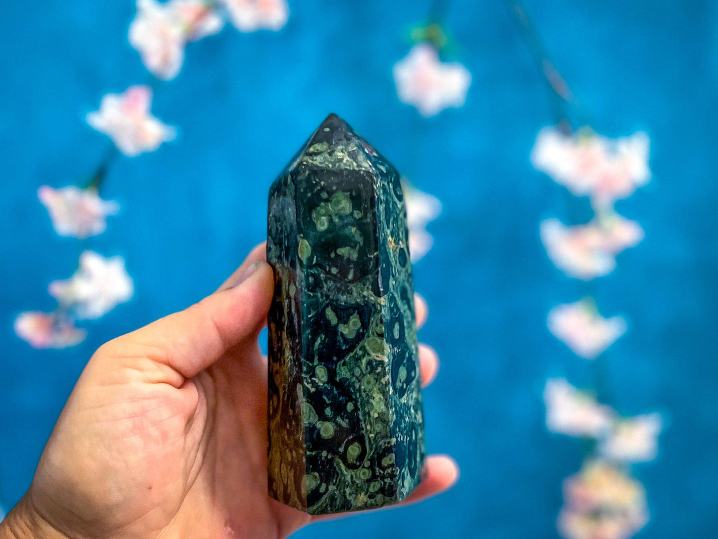 Kambaba Jasper Standing Crystal Tower: 400-449 GRAMS