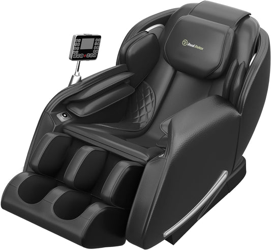 Massage Chair, Full Body Zero Gravity Sl-Track Shiatsu Massage Recliner Chair, Favor-06 Black