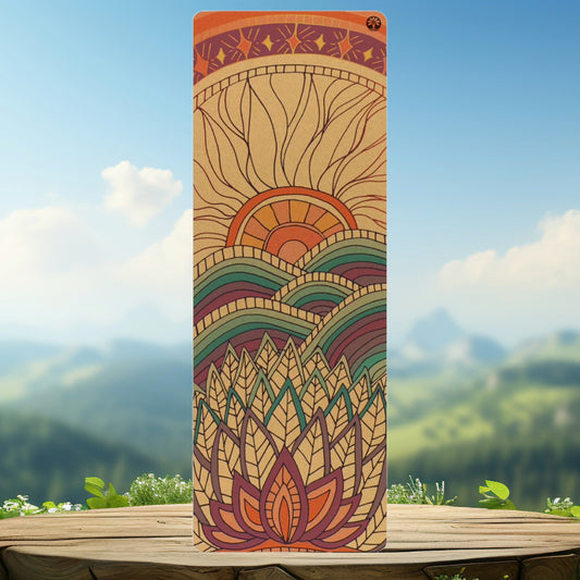 Mountain Magic Aura Cork Yoga Mat